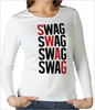 женская  футболка SWAG