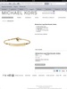 Michael Kors Logo-Plate Bracelet, Golden