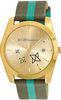 BCBGeneration Watch, Women's Green Stripe Canvas Strap 38mm GL4195