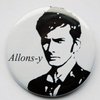 Allons-y 10th Doctor Phrase Dr Who Themed 2.25" Pin / Badge