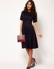 ASOS | ASOS Midi Dress With Full Skirt at ASOS