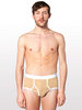 American Apparel Baby Rib Brief Tan / White