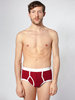 American Apparel Baby Rib Brief Cranberry / White