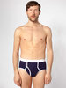 American Apparel Baby Rib Brief Imperial Purple / White