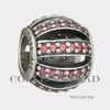 Authentic Pandora Sterling Silver Salmon Leading Lady CZ Bead