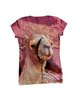 Camel print T-shirt