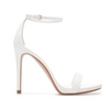 &#9679; Zara White Ankle Strap Sandals