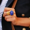 &#9679; YSL Blue Stone Arty Ring