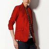 RED KNIT BLAZER