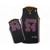 NBA Adidas Lakers Bryant #24 Black Jersey Purple Yellow 25841