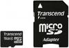 Transcend microSDHC 16Гб class 4 + адаптер
