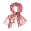 Esprit Stroky Flower Scarf - Flamingo Pink