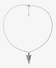Etched Arrowhead Charm Necklace