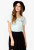 Lace Yoke Knit Top
