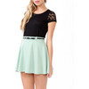 Relaxed Lace Trimmed Tee