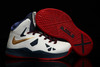 Kids Air Max Lebron 10 Gold Medal and Navy Blue and University Red 98948