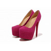 Christian Louboutin Daffodile 160mm Suede Platform Pumps Pink 25890