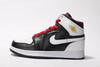 Air Jordan Phat 1 High Top Men's Basketball Shoes Black/White/Red 69997
