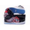 supra tk society high tops black red white leather kids sneakers 26590