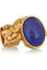 Saint Laurent   Arty gold-plated glass ring