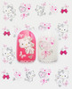 Water Transfers Decals Stickers - Hello Kitty (Pink and silver  hearts)