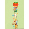 Декоративные наклейки-ростомер "Воздушный шар
