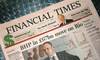 Бумажный выпуск Financial Times или The Wall Street  Journal
