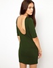 Glamorous Mini Dress In Textured Jersey With Scoop Back