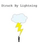 Struck by lightning