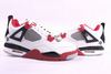 white red retro jordan 4 men's shoes