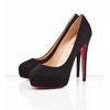 Christian Louboutin Miss Clichy 140mm Suede Pumps Black