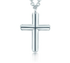 Concave cross pendant