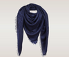 Шаль Louis Vuitton цвет:синяя ночь