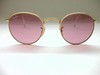 ray ban round metal sunglasses in pink