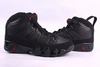 all black air jordan 9 nike basketball shoes