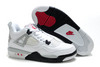 Retrp Kids Jordan 4 Sneakers Cement/White/Grey/Black/Red