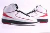 air jordan 2 retro white red and black