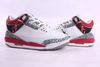 jordan retro 3 white and red grey cement