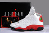 Retro Air Jordan Shoes 13 Men's White/Black/True Red/Pearl Grey