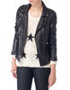 Leather biker jacket