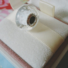 Pandora White Fizzle Murano Charm