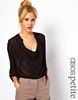 ASOS PETITE Blouse With Detail Front And Drop Neck