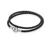 Bracelet, Double Leather Black от Pandora
