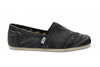 Men's Toms Black Stone-Washed Twill Classics Shoes