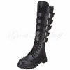 Demonia Black Leather Mens GRAVEL-20