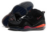 nike air penny v total black and orange sneakers mens