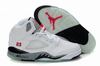 Nike Air Jordan 5 Retro White/Grey/Black Red Men's