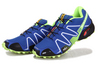 Salomon Speedcross 3 CS Cosmos Blue Pop Green Black Trail Running Shoes