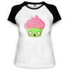 Женская футболка реглан "Zombie cake"