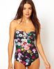 Слитный купальник ted baker painted floral underwire swimsuit